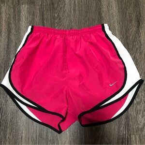 Nike Dri-FIT Tempo Running Shorts - Hot Pink / White Mesh - Women's Size Small